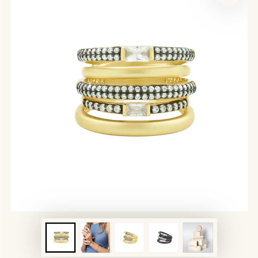 FR Pavé Caged Ring Size 9